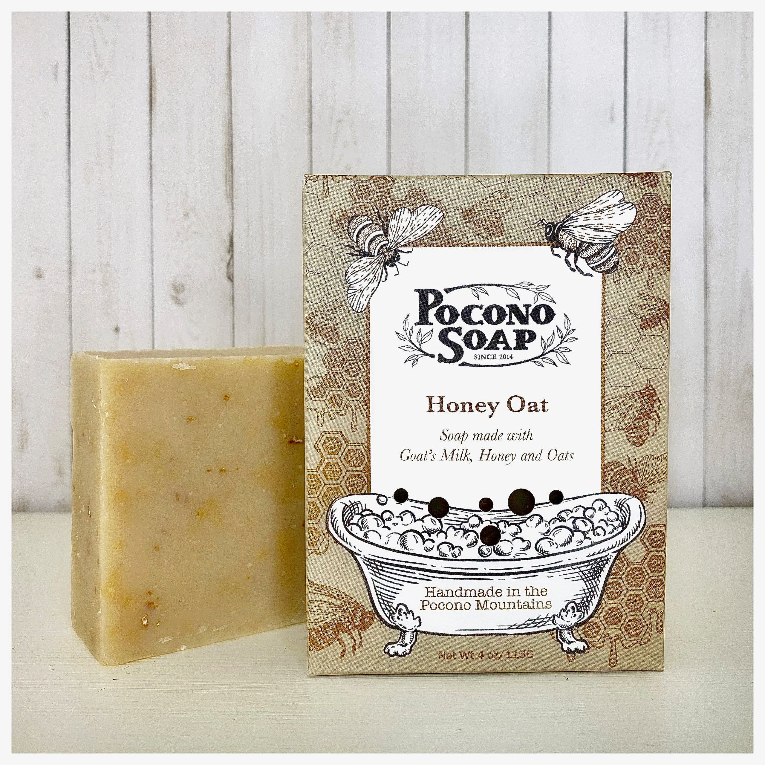 Shea Honey Oatmeal Bar Soap - 4 oz